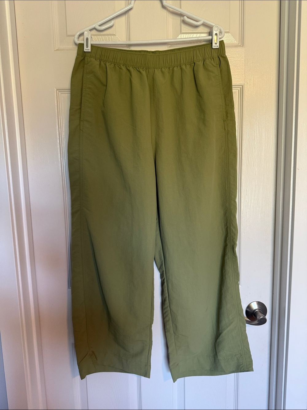 Patagonia Olive Green Wide-Leg Pull-On Pants
